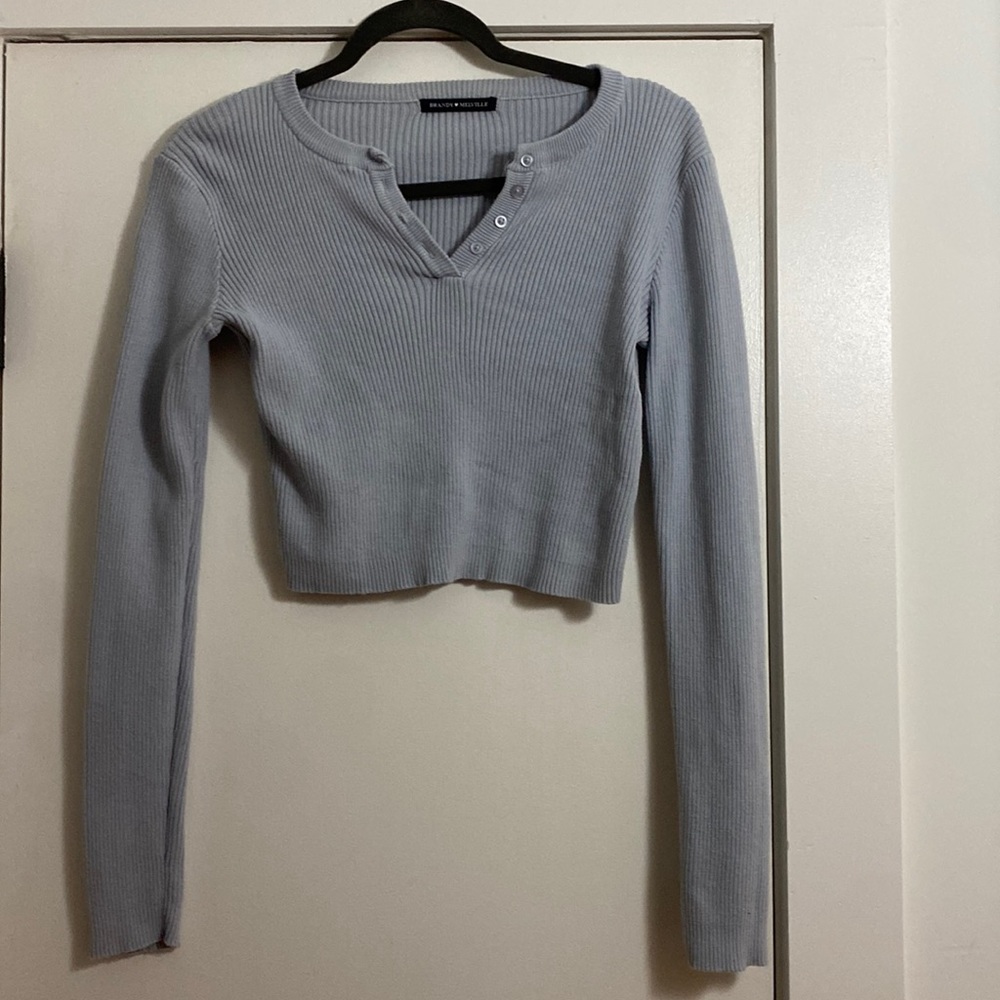 Light blue brandy top